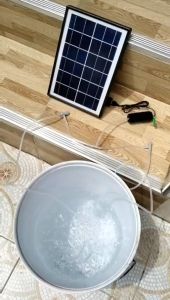 MonQiQi 10W ปั๊มลมพลังงานแสงอาทิตย์ USB ปั๊มออกซิเจนพลังงานแสงอาทิตย์ อุปกรณ์ตู้ปลา ปั๊มลมแบบพกพากลางแจ้งตกปลาอาหารทะเลออกซิเจน