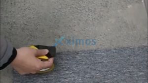 Xximos 45MM-80MM PVC caution tapematerial hazard warning adhesive tape ( Black and yellow)