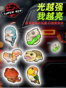 Creative Reflective Stickers for Reptiles And Parrots Strong Reflection Car Luggage Battery Car Strong Safety Waterproof Stickers
