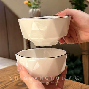 Bát Gốm Sứ Đính Kim Cương Hoa Lô Hội Dùng Trong Gia Đình Sáng Tạo Cá Nhân Hóa Đồ Dùng Ăn Uống Chất Liệu Gốm Sứ Đơn Giản