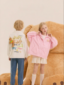 Spring New Fashionable 3D Bear Childrens Long Sleeve Casual Jacket
