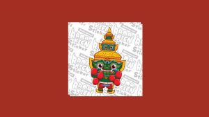 Sticker Waterproof Ramakien Sticker - Thotsakan Thai Boxing - สติ๊กเกอร์รามเกียรติ์กันน้ำ ทศกัณฐ์ มวยไทยสากล