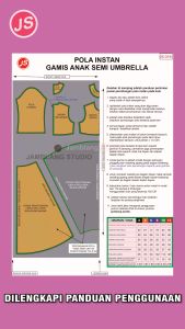 Pola Instan Gamis Anak Semi Umbrella | Rotsa.Id