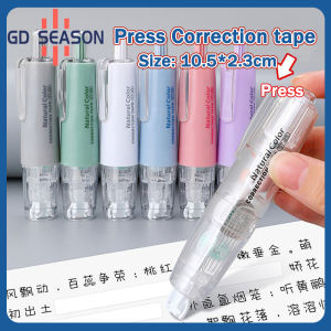 Colorful 360° Rotatable Correction Tape: Press Type 5M Replaceable Refill School Office Supply