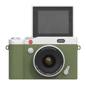 SKIG 4K Mini Camera 16X Digital Zoom CCD Digital Camera Retro Video Recorder 2.4 Inch 180° Flip Screen Selfile Compact Camera