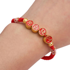 1Pc Gold Plated Brass Enamel Chinese Coin Lucky Amulet Charm Pendant for Bracelet Necklace Jewelry Making Accessory Special Gift