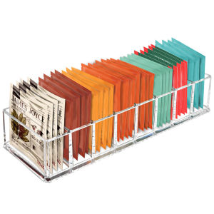 Hộp Đựng Túi Trà Bằng Nhựa Giỏ Kéo Hộp Để Bàn Giá Để Đồ Dùng Nhà Bếp Dùng Để Đựng Cà Phê Đường Và Các Vật Dụng Khác