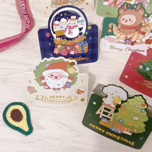 THIỆP CHÚC MỪNG GIÁNG SINH HỌA TIẾT HOẠT HÌNH DỄ THƯƠNG - MÃ A