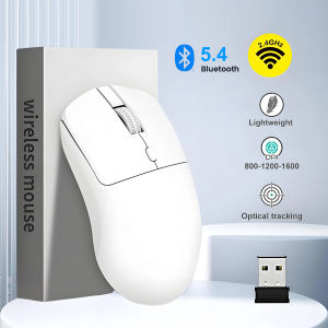 2.4G Wireless Mouse Bluetooth 5.4 Gaming Mouse Ergonomic Mice 800-1200-1600 DPI Mouse Rechargeable Office Mice for PC Laptop