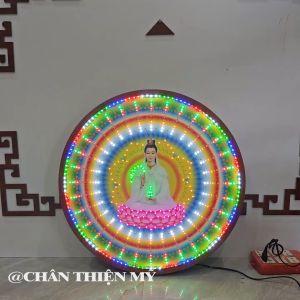 Hào Quang Led 32 Chương Trình Quan Thế Âm Bồ Tát Đèn Trang Trí Bàn Thờ Cho Tượng Phật HQ-32CT-06