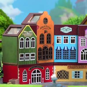 Wooden Dollhouse With Furniture Light Miniaturas Doll House Casa Creative Miniature 3D Puzzle Assembly Models Toys For Gifts