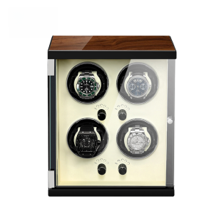 MILANXI Watch Winder เคสใส่เครื่องมือหมุนแบบอัตโนมัติสำหรับนาฬิกาสแตนเลส ชาร์จไฟได้แบบไร้สาย สำหรับครอบครัวและใช้งานในบ้าน