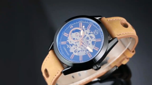 Forsining New Hot Mens Fashion Casual Sports Watch Leather Top Brand Luxury Military Automatic Mens Watch Skeleton Clock.mens Gifts