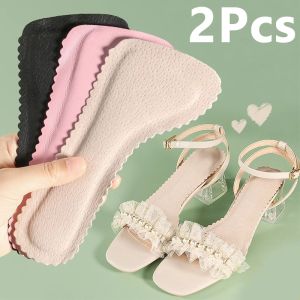 1 pair Anti-Slip Sweat-absorbent Massage Insoles Seven-point Pad Leather Half Pad Women Feet High Heel Insoles Orthotics Inserts