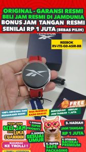 Jam Tangan Reebok Smartwatch Pria & Wanita RV-ITE-G0-ASIR-BB - Men Women LA - Resin Band - Merah - JAMDUNIA / JAM DUNIA JD18
