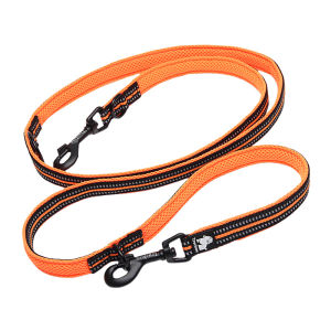 TRUELOVE Reflective Dog Leash Walk 2 Dogs Multifunctional Leash Adjustable Dog Lead Hand Free for Small Large Dogs Pet Products
