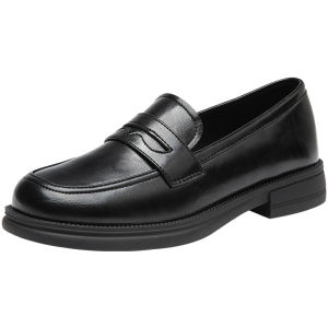 DUSTO | Easy-on Fall Soft Sole British Style Black Loafers