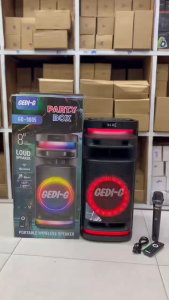 ลำโพงบลูทูธ รุ่น GD-9005 ฟรีไมค์ลอยและรีโมท ลำโพงดอก8นิ้ว เสียบไมค์สายเพิ่มได้ รองรับAUX TF USB ทรงสวย เบสแน่น