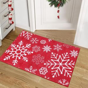 VIKAMA Giáng Sinh Kẹp Hạt Dẻ Lính Thảm Trải Sàn Chống Trơn Trượt Phong Cách Hiện Đại Polyester Thảm Chùi Chân Cho Phòng Tắm Sân Phòng Khách Ngày Lễ Trang Trí Nhà Cửa