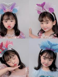 เครื่องประดับผมเด็กผีเสื้อสุดน่ารัก มงกุฎหอย ดาวน้ำทะเล คลิปผม ตกแต่งผม เครื่องประดับผมสำหรับเด็กผู้หญิง วันเด็กแห่งชาติ