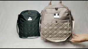 Tas Ransel Wanita Import Multistyle BIsa Dijadiikan Tas Bahu Tas Selempang Backpack Cewek Bahan Nilon Tas Punggung Tas Jinjing 719412 1941