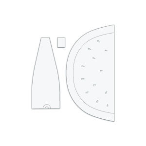YOMDID 3pcs Colorful Summer Watermelon Bag Sewing Templates DIY Fruit Themed Watermelon Pattern Storage Pouch Quilting Stencils