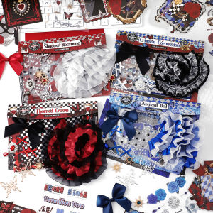 Kawaii Rose Poetry Series DIY Handmade Material Sticker Pack Manga Exhibition Enthusiasts DIY Decoration Stationery Supplies