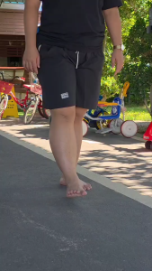 กางเกงขาสั้น BRNG BRNG ไซส์จัมโบ้ XXL มีกระเป๋าหน้าข้างเดียว โลโก้สกรีน