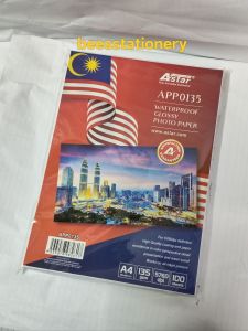 A4 Astar 135gm waterpoof glossy paper