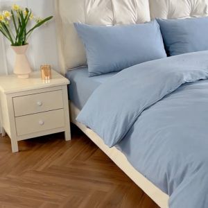 Selimut Bedcover SAJA Star Polos Katun Lokal CVC - Comforter Cotton Halus Lembut - Aira Series
