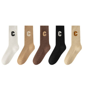 JIAZINI | Tất ống dài lót lông cừu cotton dày dặn cho nữ mùa đông ấm áp thoải mái thoáng khí chống trượt tất dài đến bắp chân