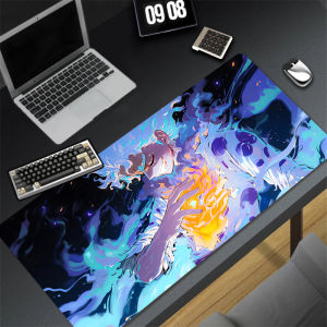 Bandai | Mouse Pad Black And White Gaming Mouse Pad Rubber Luffy Desk Mat Non-slip PC Laptop One Piece Gamer Desk Accessories Table Pad
