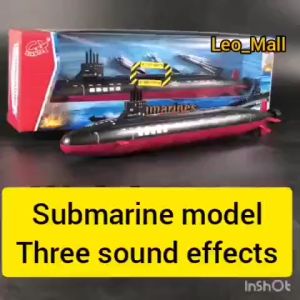 YOMERTO Educational Submarine Toy with Sound Effects Battery-Operated Military Playset for Boys New
