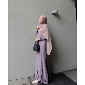 Gamis polos mewah Yuri Dress Maxi Size S M L XL Fashion Muslim terbaru