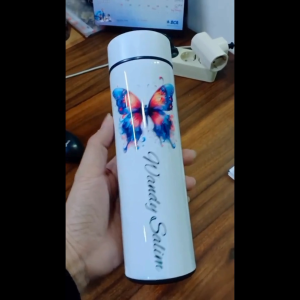 Tumbler LED 500ml – 10 Desain Kupu-Kupu Elegan | Custom Nama | Hadiah Unik & Souvenir