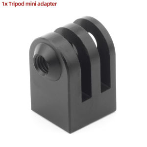 Aluminum Alloy Adapter 1/4" Tripod Monopod Mount for GoPro 13 12 11 10 9 Insta360 SJCAM AKASO DJI OSMO Action Camera Accessories