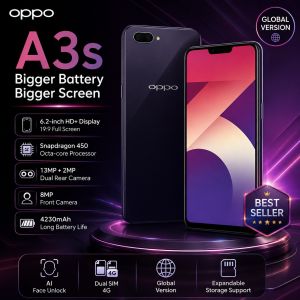 OPPO | 2026 new OPPO A3s 4G Global Phone 6.2 Immersive Display Snapdragon 450 13MP+2MP Camera 8MP Selfie 4230mAh Battery Dual SIM