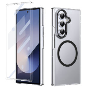 Luxury HD Clear For Magsafe Magnetic Case For Samsung Galaxy Z Fold 8 Ultra 8 7 6 5 4 with Screen Protector Hinge Fold Cover