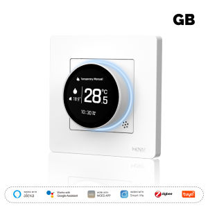 MOES | MOES Tuya ZigBee Smart Knob Thermostat Star Ring Series Temperature Controller Water Boiler Electric Heating With Alexa Google