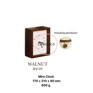 [Korea] Ormi Retro Clock Wood Silent Pendulum Wall Clock Tabletop Grandfather Clock