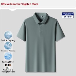 MiiOW | Ice Silk Quick Drying Traceless Sun Protection Business Polo Shirt