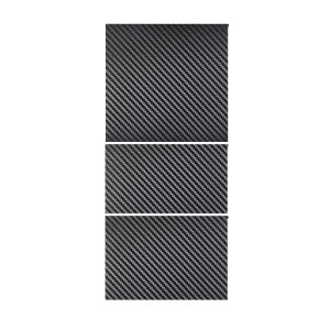 ฟิล์มตกแต่งคอนโซลกลางรถยนต์ Tesla 2025 Model Y Highland ลายคาร์บอนไฟเบอร์สีดำ