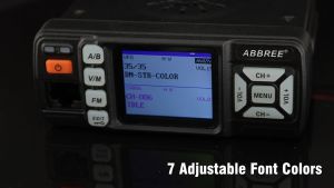 ABBREE AR-318 Mini Vehicle Mount Car Radio Station 128CH 10km 25W Dual Band VHF/UHF Mobile Radio Transceiver Car Walkie Talkie Upgrade of AR-218