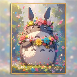 Simple Cross Stitch Kit 2025 New Design DIY Handmade Embroidery Large Size Cheeky Chinchilla Cartoon Anime Small Piece Full Stitch