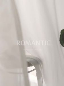 ผ้าม่านโปร่งใส ผ้าม่านสีขาว ผ้าม่านโปร่ง ผ้าม่านสำหรับห้องนั่งเล่น ระเบียง ห้องนอน และหน้าต่างบานเกล็ดสีขาว