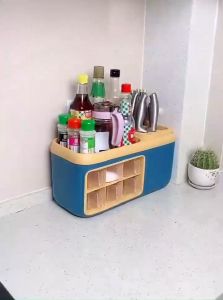 Rak Dapur Serbaguna Rak Penyimpanan Bumbu Dapur Multifungsi Kitchen Shelf 6 Laci Multifungsi