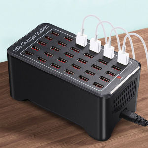 10 15 20 25 30 port USB pengecas stesen HUB 150W Universal Wall Charger Desktop cepat mengecas stesen dok untuk penghantaran telefon mudah alih alih