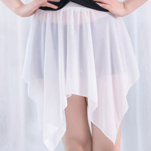 Phụ Nữ Trưởng Thành Latin Luyện Tập Ba Lê Đầm Jong-yeon Thương Hiệu Không Đều Voan Váy Tutu Nửa Chiều Dài Váy Ngắn Khiêu Vũ