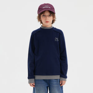 iplant | Fake Two Pieces New Winter Childrens T-Shirt