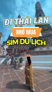 SIM Thái Lan Dành Cho Du Lịch & Công Tác Cài Là Dùng Ngay Sóng Mạnh 4G/5G 1–3GB/ngày | FREESHIP - CHƯA KÍCH HOẠT